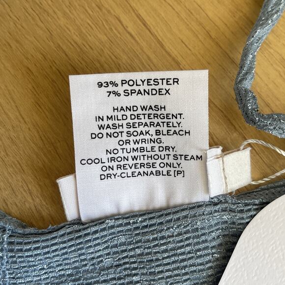 NWT Revolve x Rumer Tucker Blue Long Sleeve Cropped Top Womens Size Extra Small - Picture 7 of 7